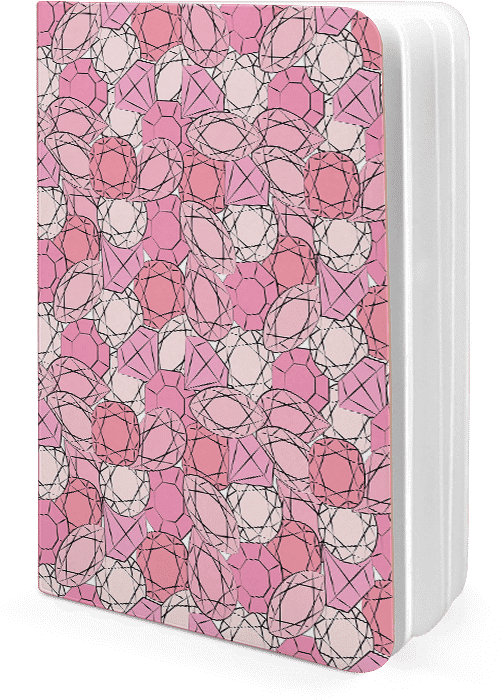Dailyobjects Pink Diamonds A6 Notebook Plain Buy Online (600x700), Png Download