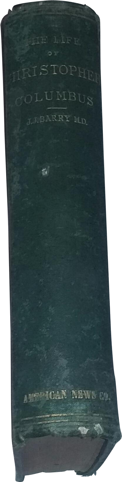 Antique Rare Book Life Of Christopher Columbus Barry (1636x1636), Png Download