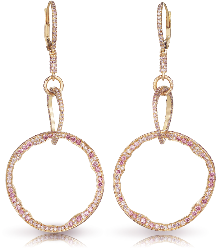 Fabergé Mala Powder Pink Earrings Drop Earrings Feature (800x800), Png Download