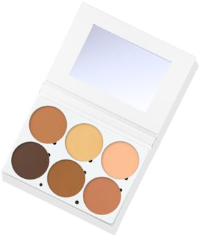 Makeup Palette Png (1023x462), Png Download