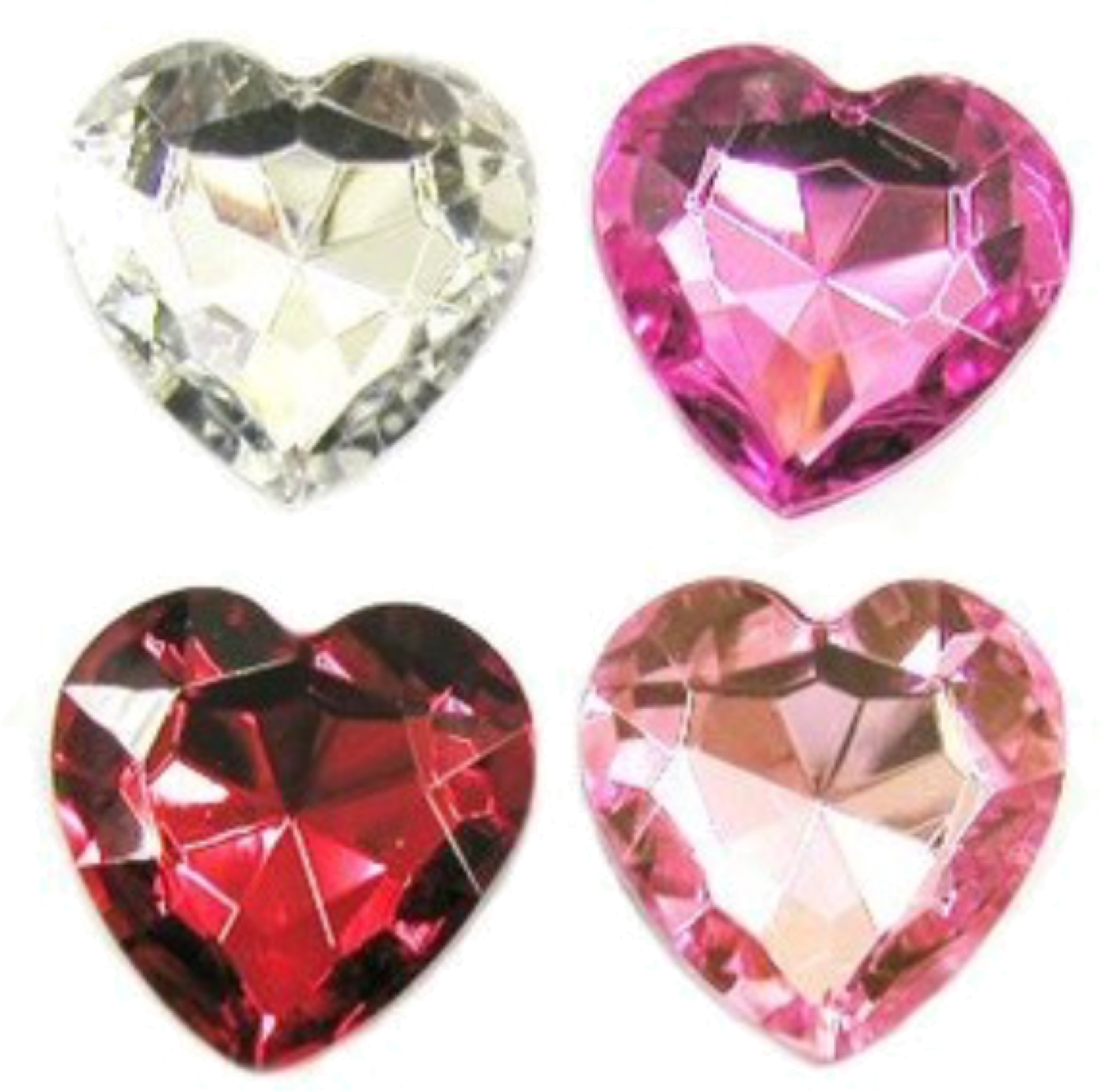 Pink Hearts Red Polyvore Moodboard Filler (2048x2004), Png Download