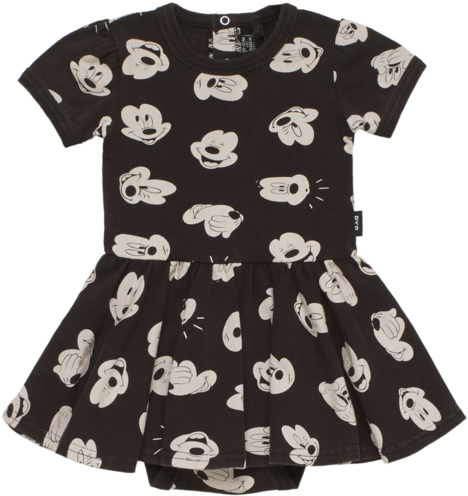 Disney X Rock Your Baby Mickey Visage Acid Wash Baby (630x630), Png Download