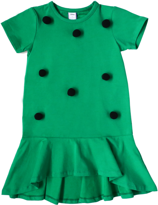 Sea Apple Mickey Pom Pom Dress Forest (1024x1024), Png Download