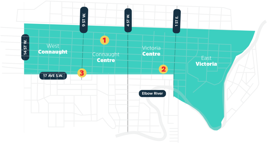 Project Bike Rack Locations (1000x639), Png Download