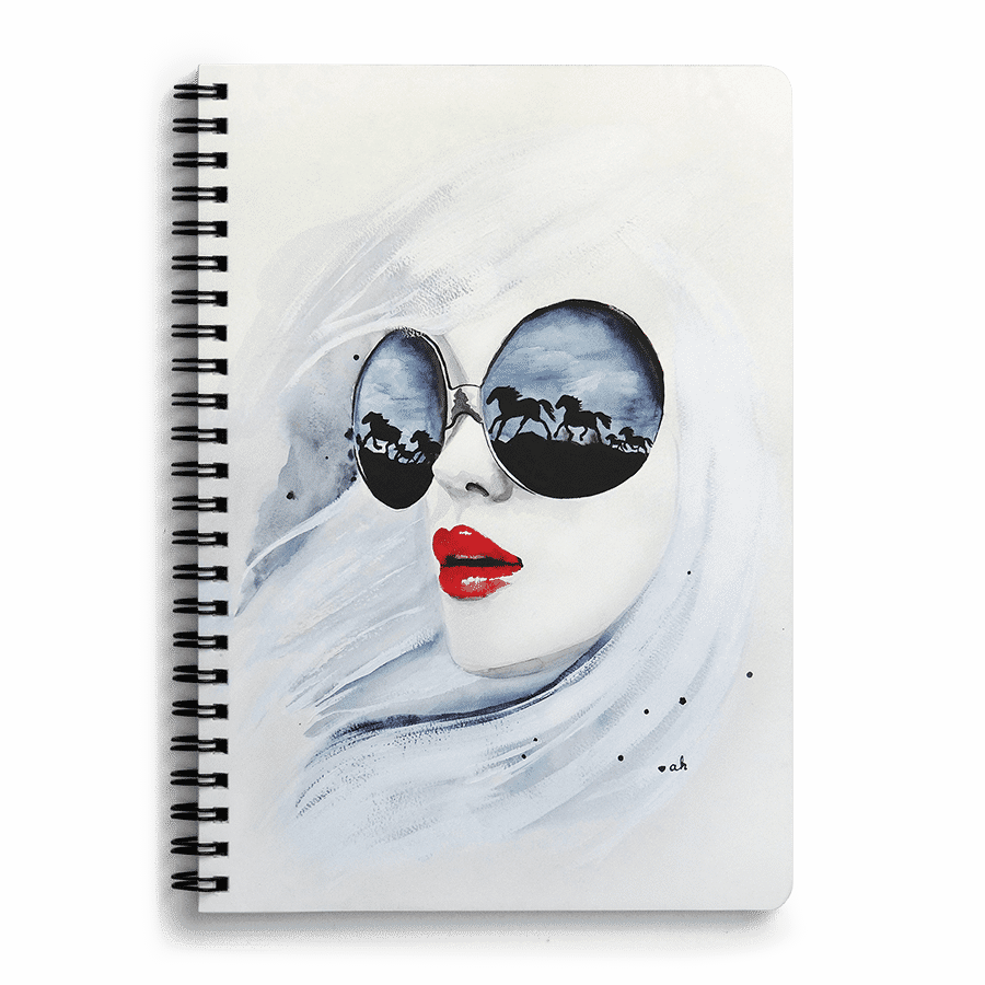 Dailyobjects Wild Horses A5 Spiral Notebook Buy Online (900x900), Png Download