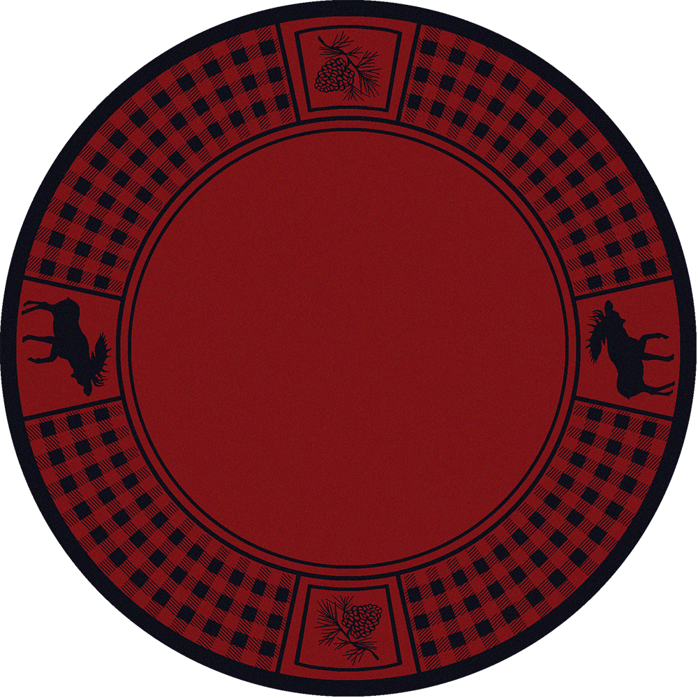 Moose Refuge Round Rug (1000x1000), Png Download