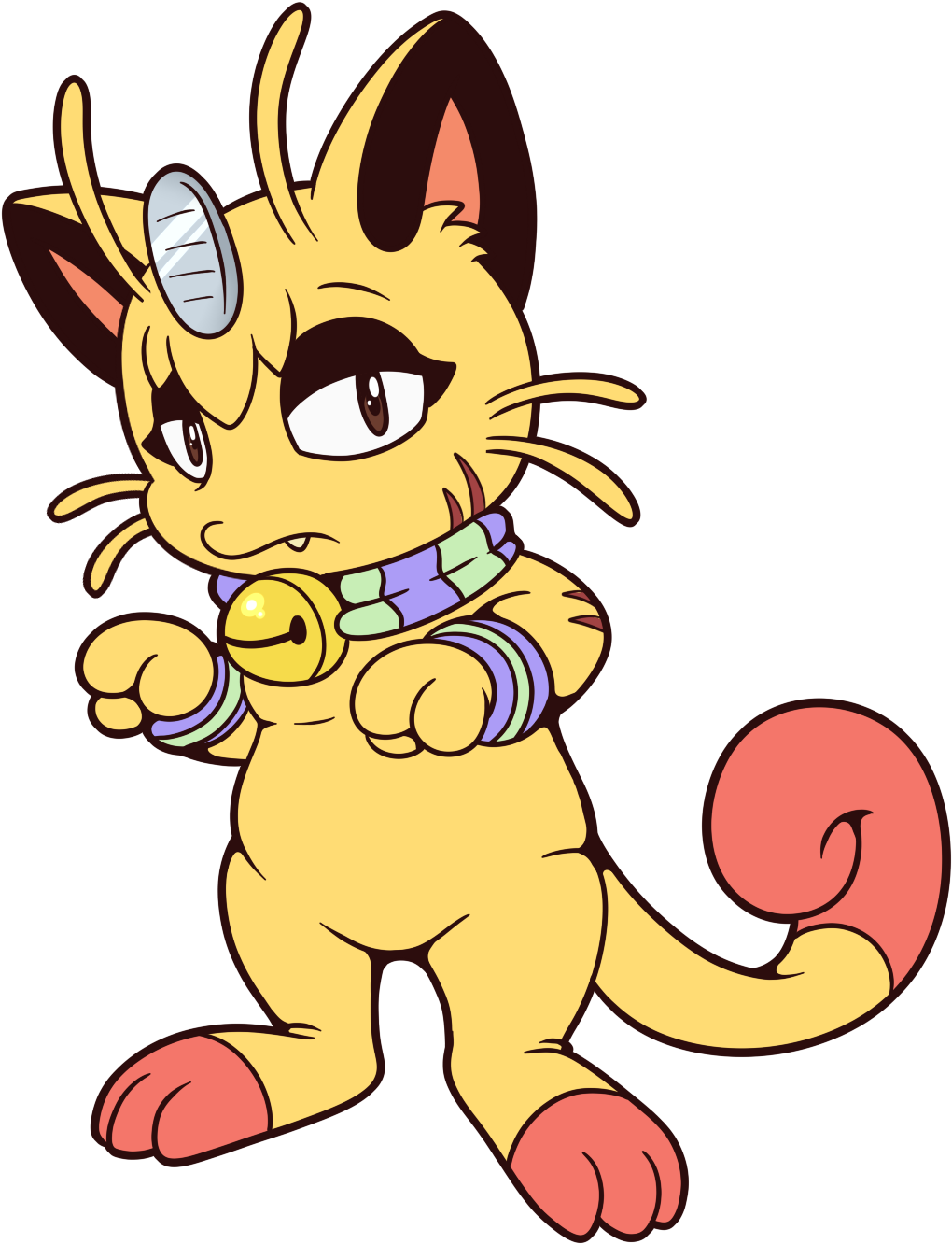 Kolette The Meowth (1181x1448), Png Download