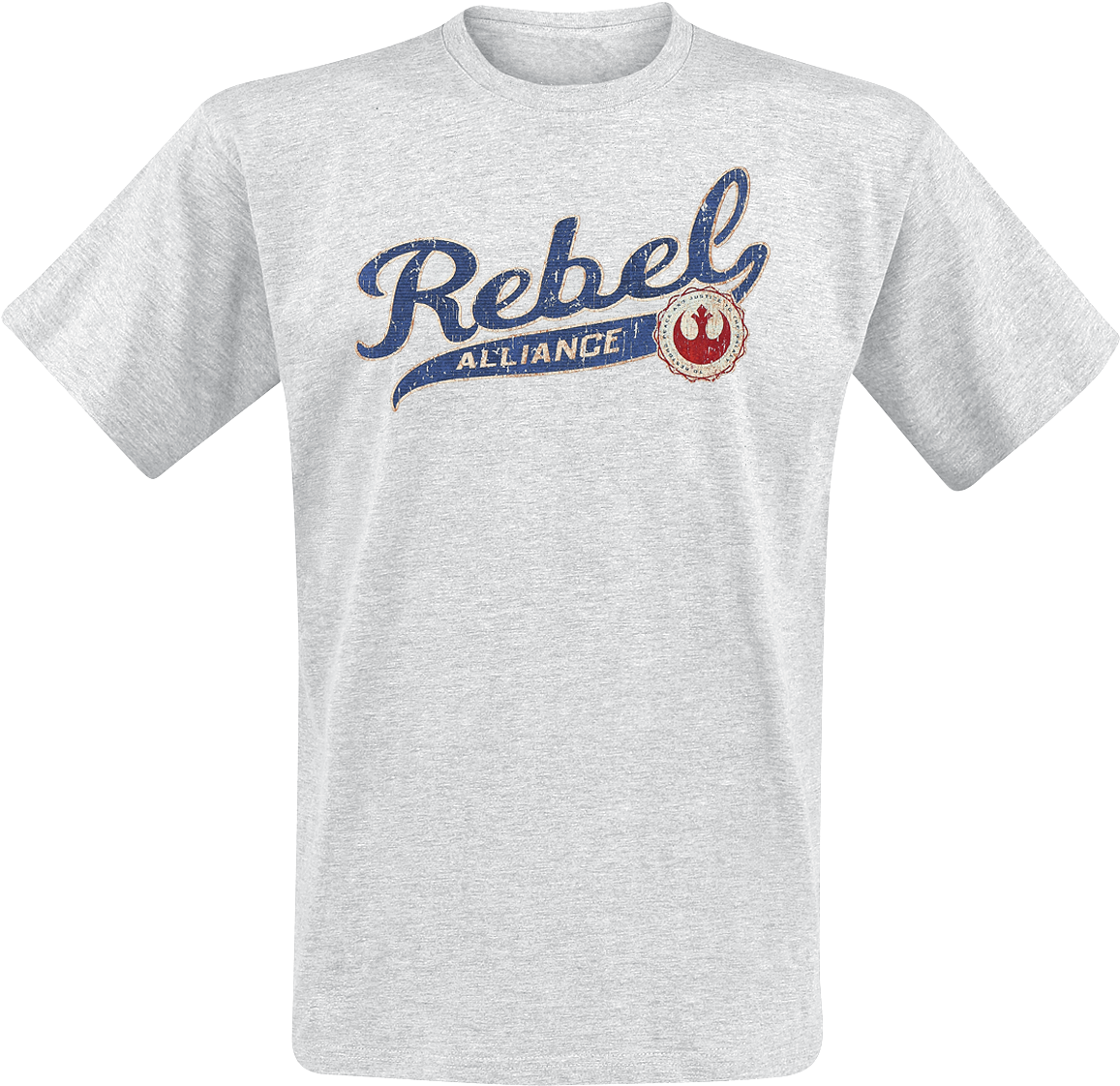 Rebel Alliance Camiseta Gris/melé Mezclado 97% Algodón (1200x1148), Png Download