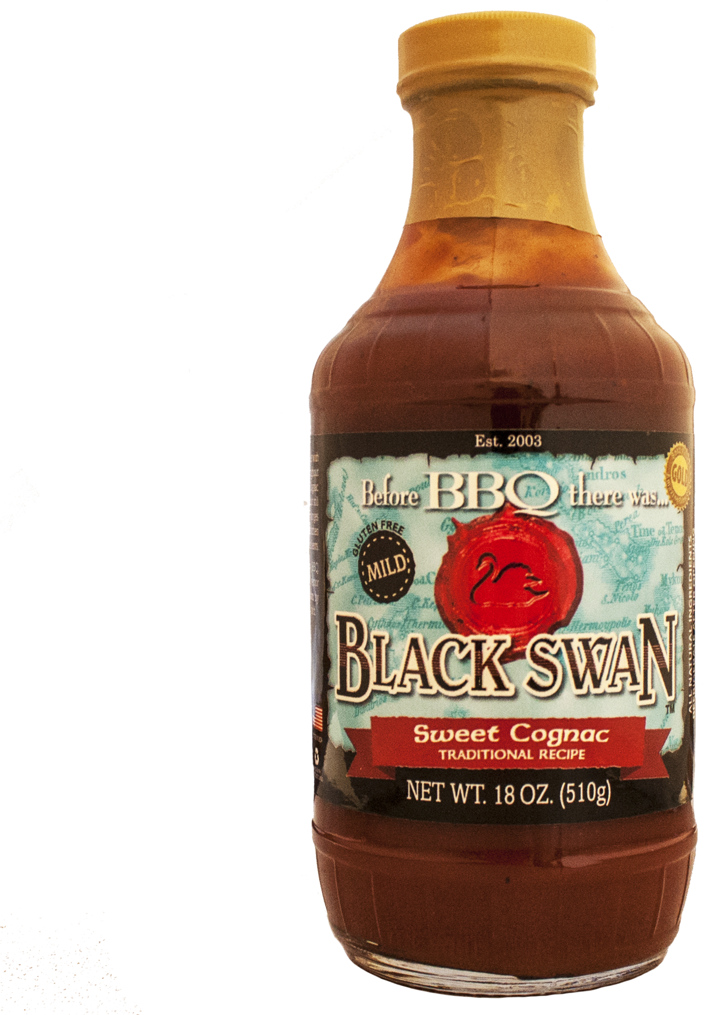 Black Swan Sweet Cognac Bbq Sauce 18 Oz (2048x2047), Png Download