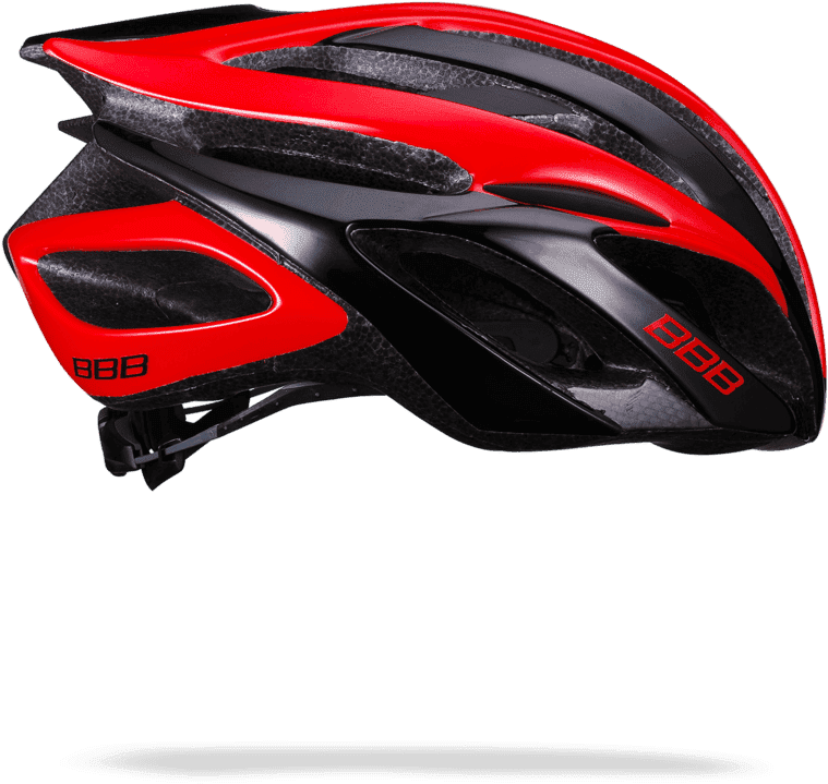 Bbb Bhe-01 Falcon Race Fietshelm Zwart/rood (1080x1080), Png Download