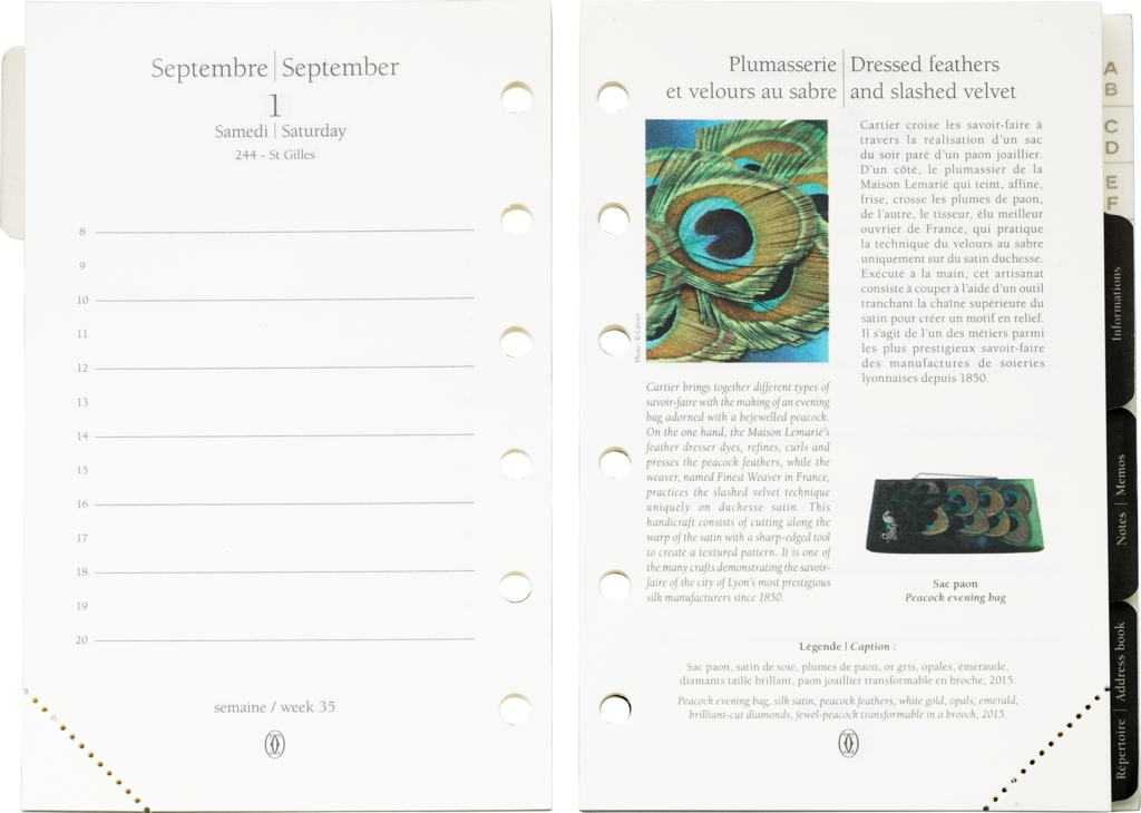 Small Leather Goods Cartier Diary Refillspaper, Palladium (1024x730), Png Download