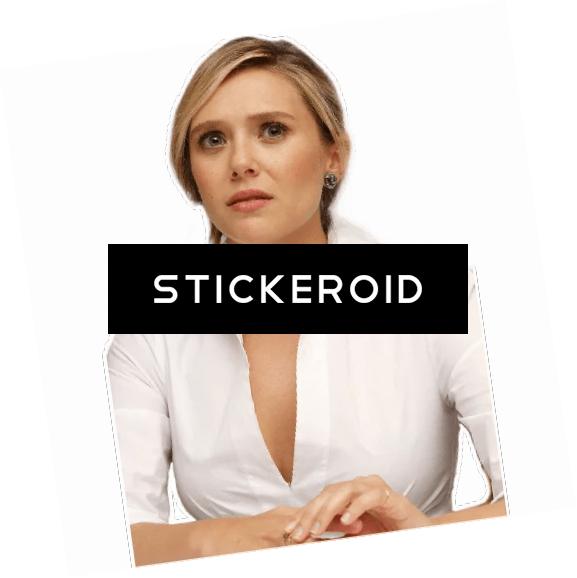Elizabeth Olsen Reaction (577x578), Png Download