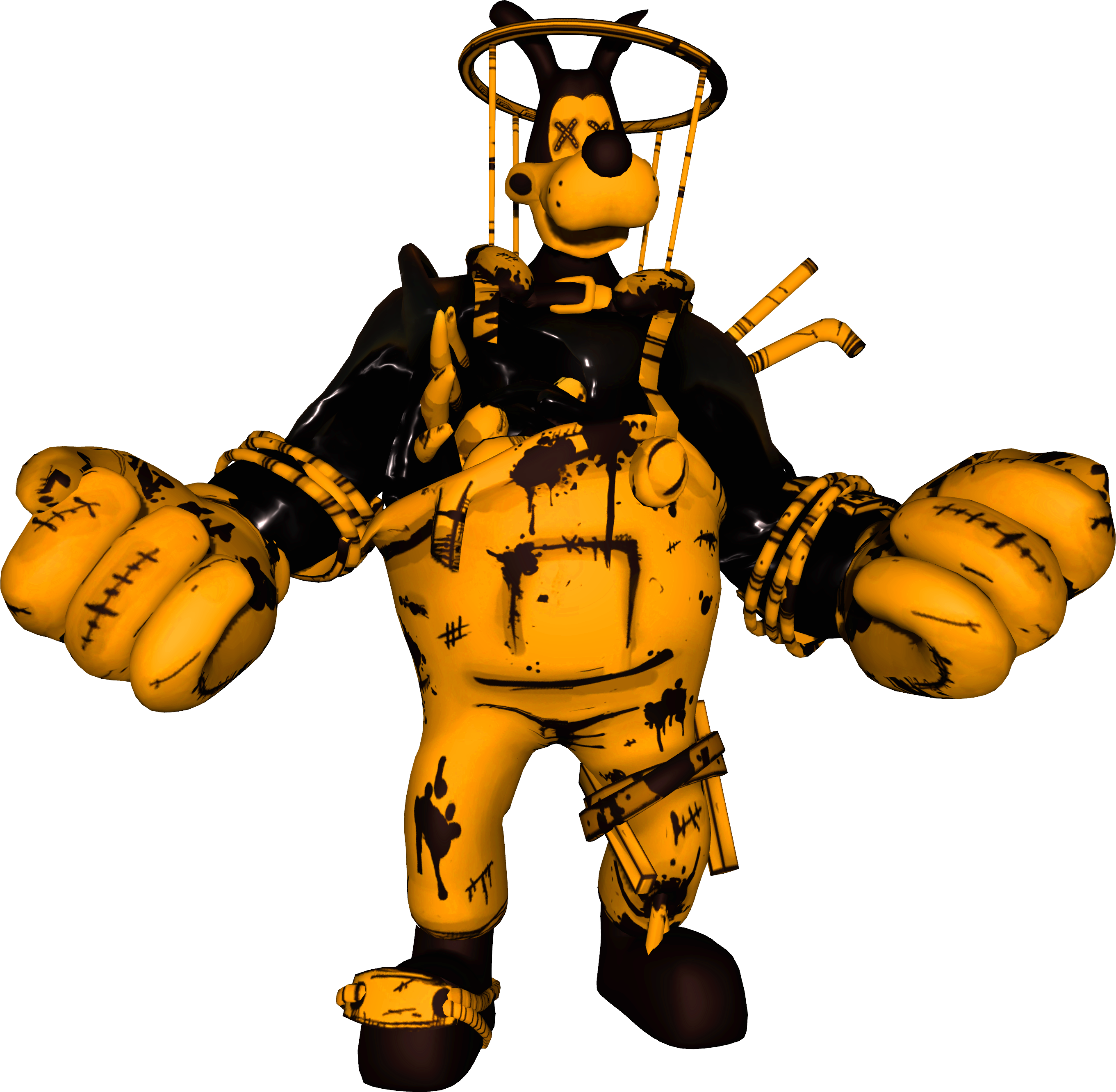 Brute Boris From Chapter 4 Of Bendy And The Ink Machine (2722x2661), Png Download