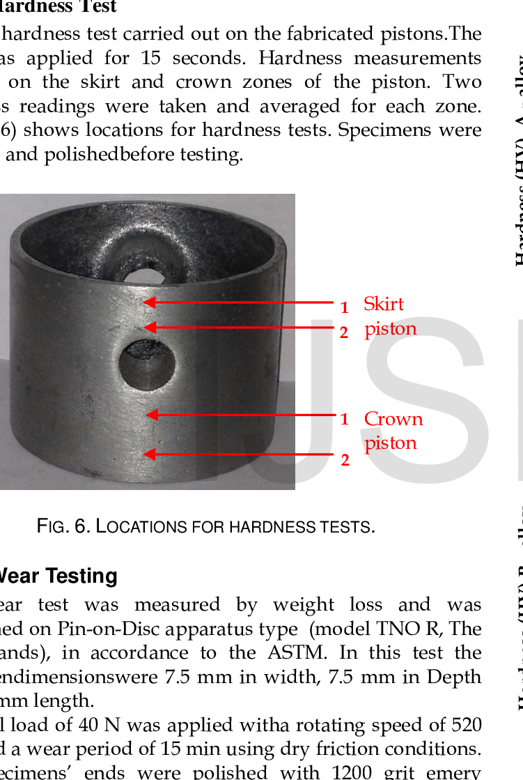Hardness Of Piston Skirt At Different Rotational Speeds (751x1119), Png Download