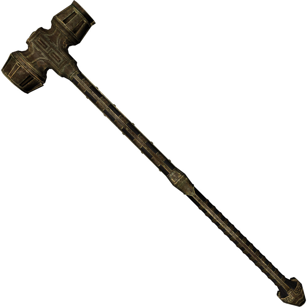 Weapon Drawing War Hammer (1000x1000), Png Download