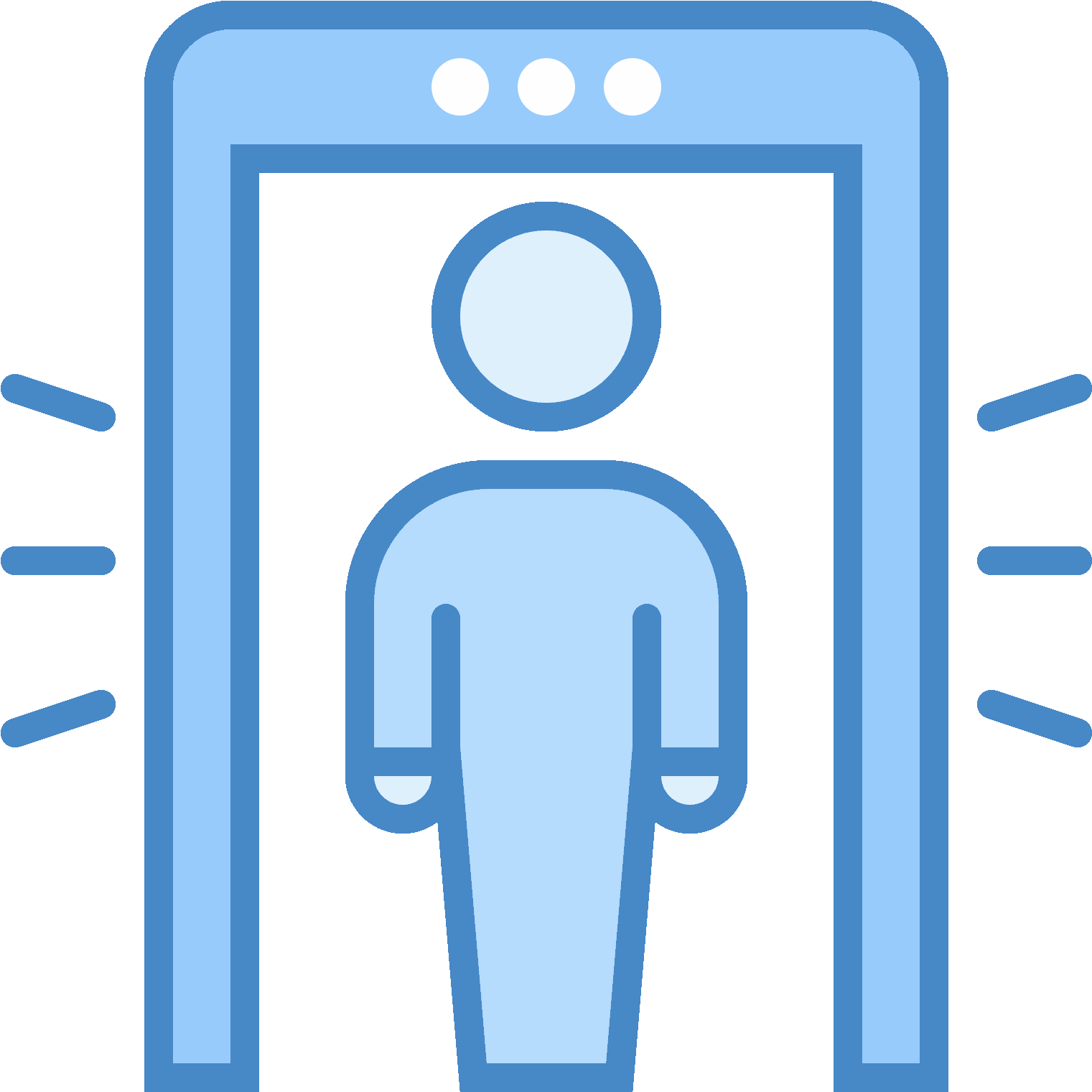 This Looks Like A Person Standing Inside Of A Rectangle (1600x1600), Png Download