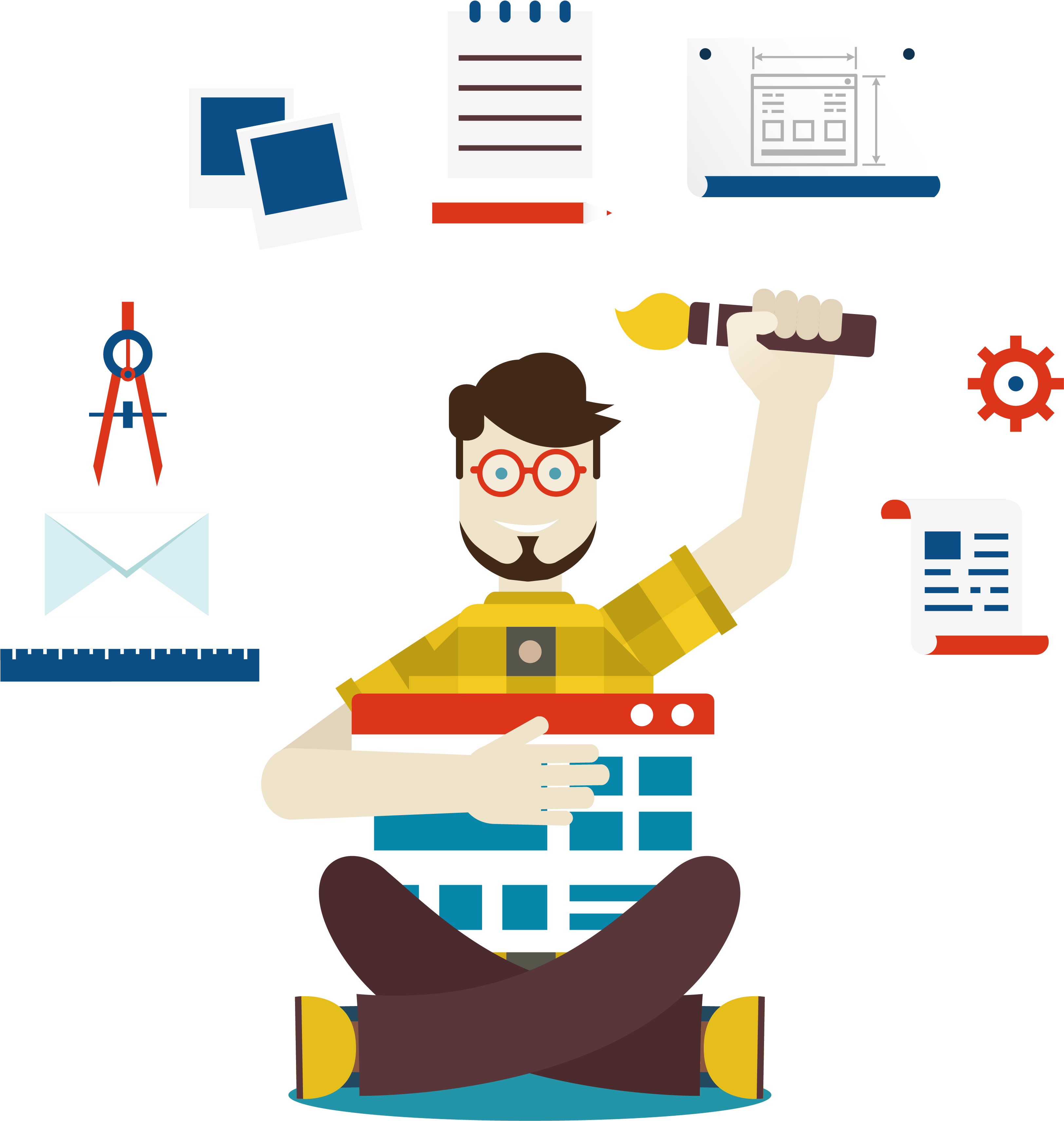 Designer Vector Developer (4333x4333), Png Download