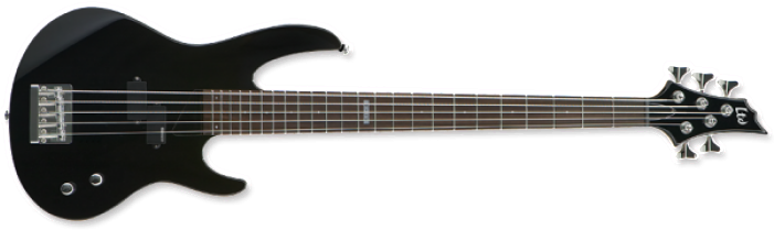 Esp Ltd B 15 Kit 5 String Bass Guitar Black With Gig (700x700), Png Download