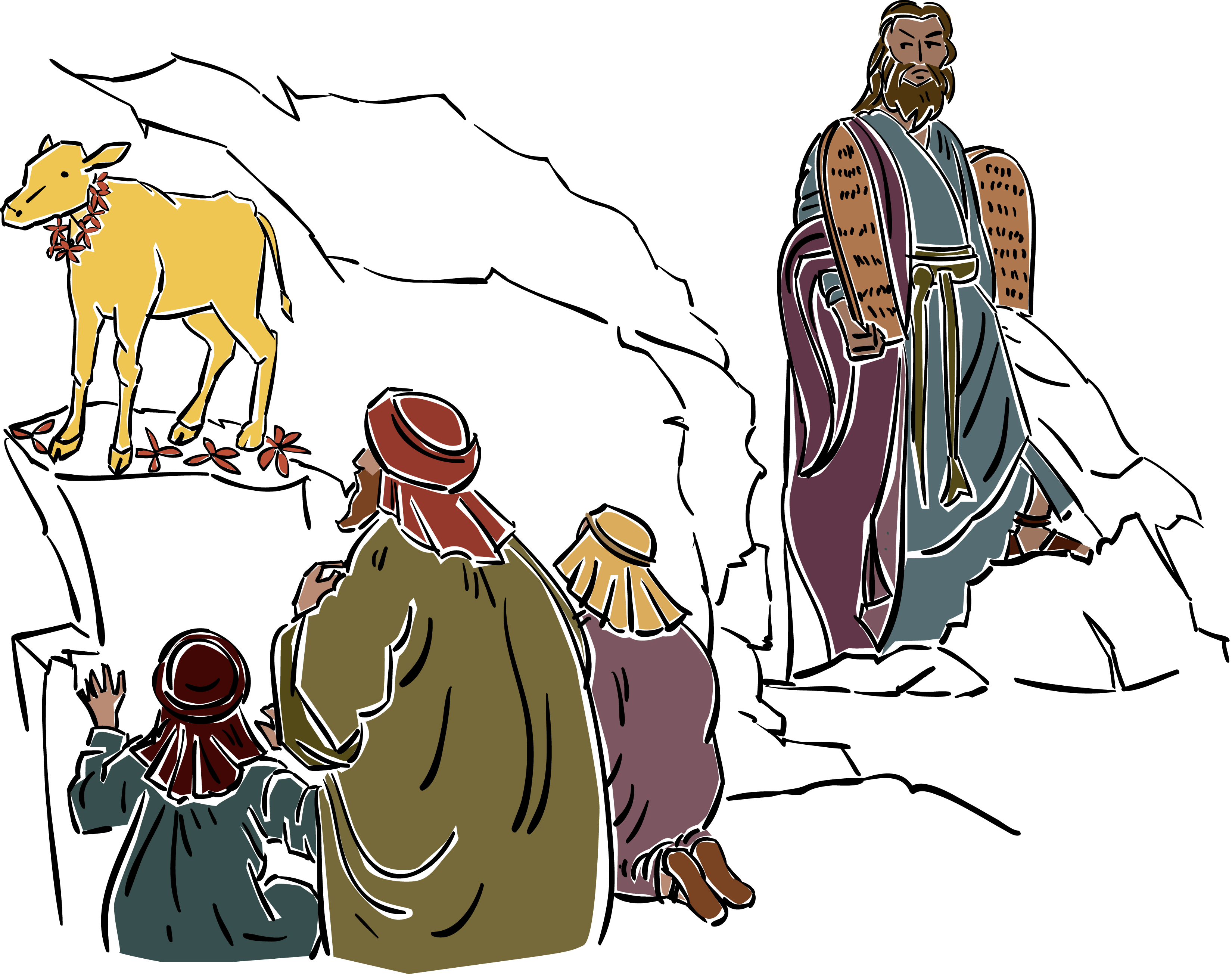 Moses Clip Art (3300x2608), Png Download