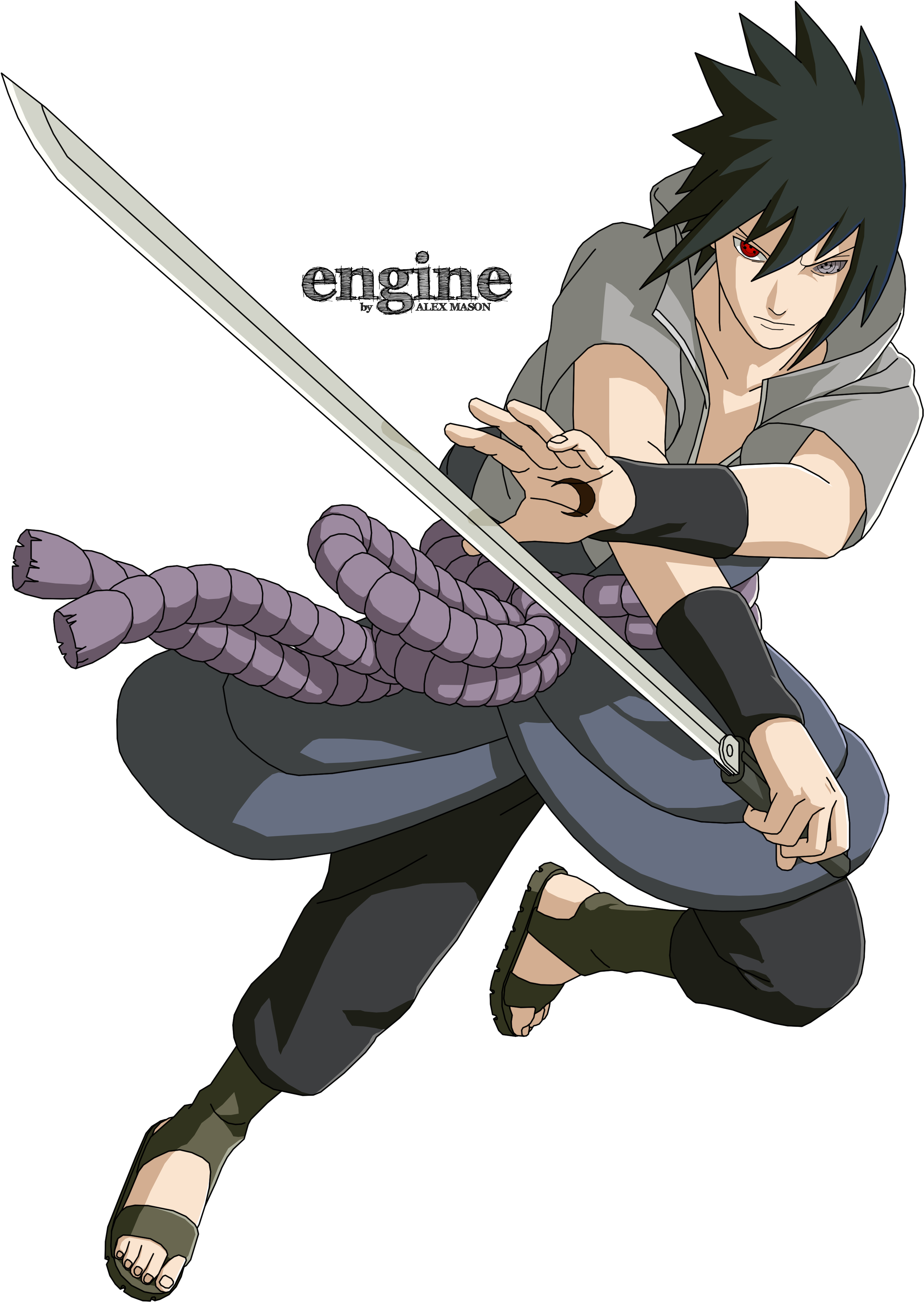 Sasuke By Masonengine Equipo 7, Mangas, Naruto Shippuden, (761x1049), Png Download