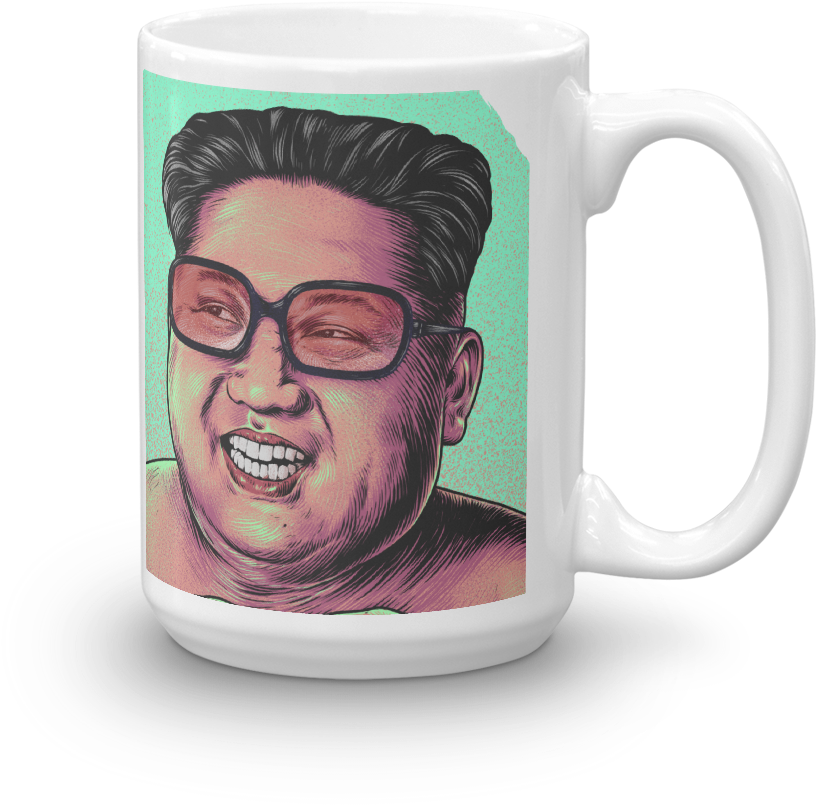 Download Kim Jong Un Happy Supreme Leader Funny Political Mug PNG Image with No Background Download Kim Jong Un Happy Supreme Leader Funny Political Mug PNG Image with No Background