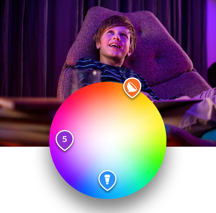 Colour Changing Bulbs With App (719x710), Png Download