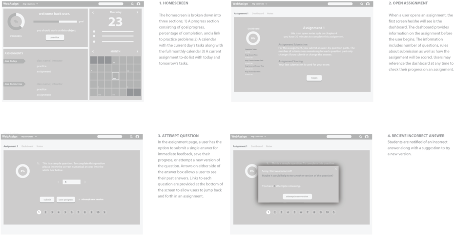 Webassign Wireframes Group-01 (1000x647), Png Download