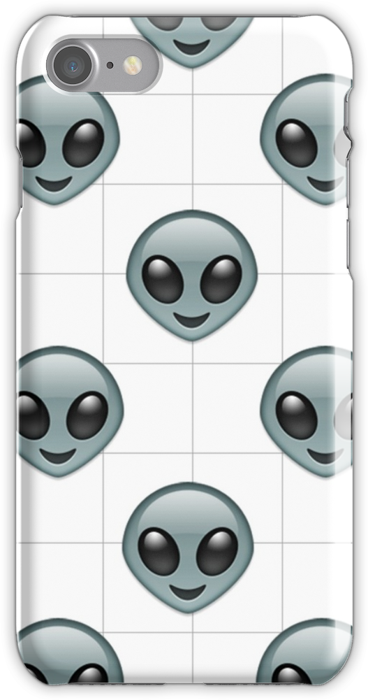 Alien Emoji Phone Case Iphone 7 Snap Case (750x1000), Png Download
