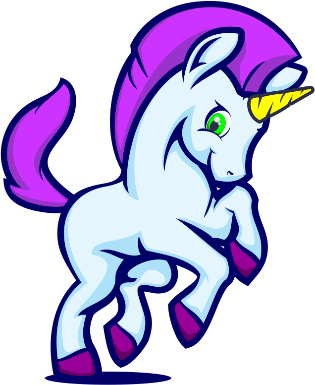 Dabbing Unicorn Png (2000x2000), Png Download