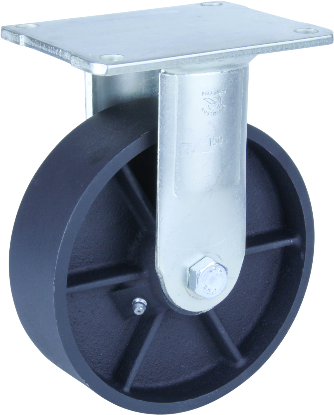 Wci150/hzf 250kg Zinc Castor Fixed N/a Cast Iron 150mm (1500x1500), Png Download