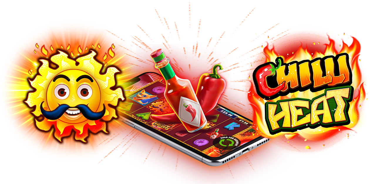 Chilli Heat Slots Game Logo (1680x715), Png Download