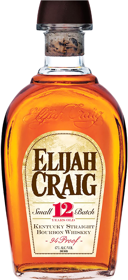 Elijah Craig Small Batch Bourbon Whiskey (1000x1000), Png Download