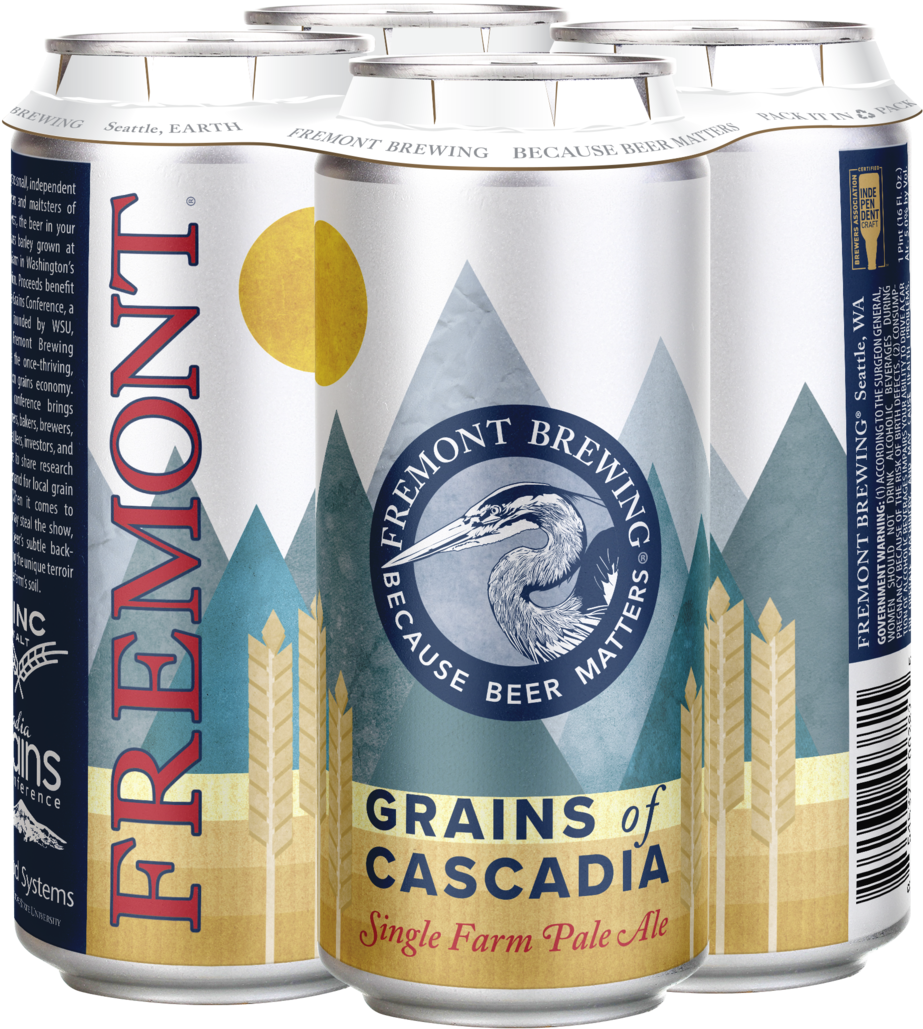 Grains Of Cascadia 4-pack 16oz Cans (1000x1114), Png Download