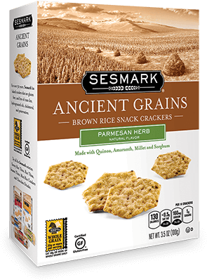 Sesmark Ancient Grains Parmesan Herb Crackers (1000x1000), Png Download