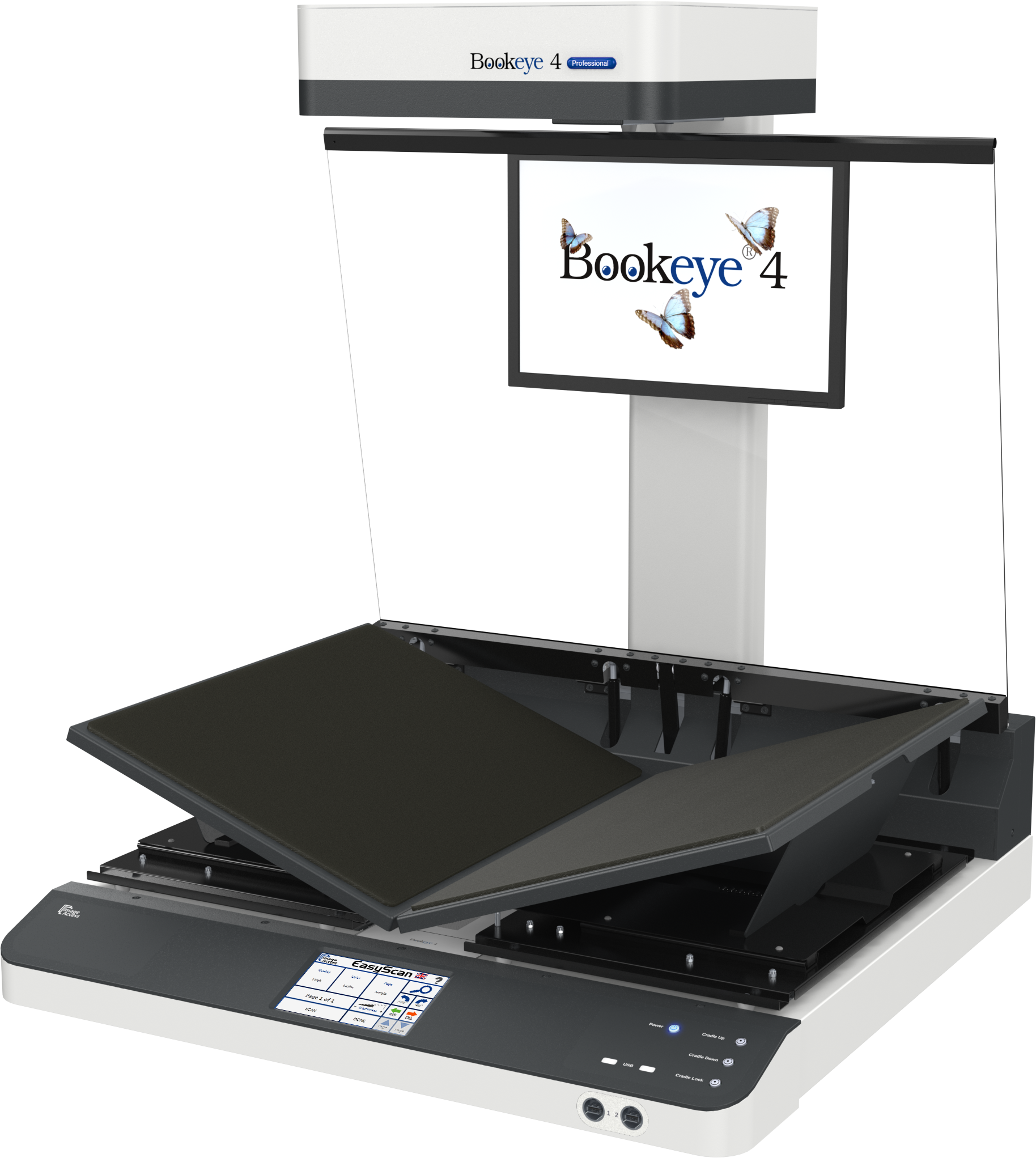 120 Degrees V-cradle Mode And Preserve The Book Spine (1828x2043), Png Download