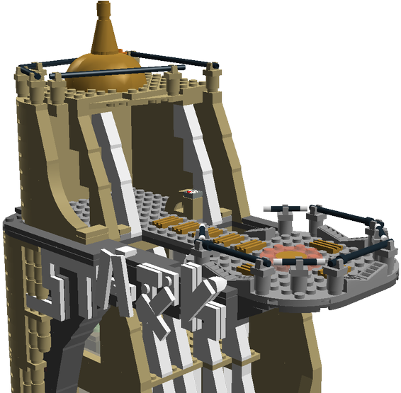 Above You Can See The Landing Platform More Clearly (660x554), Png Download