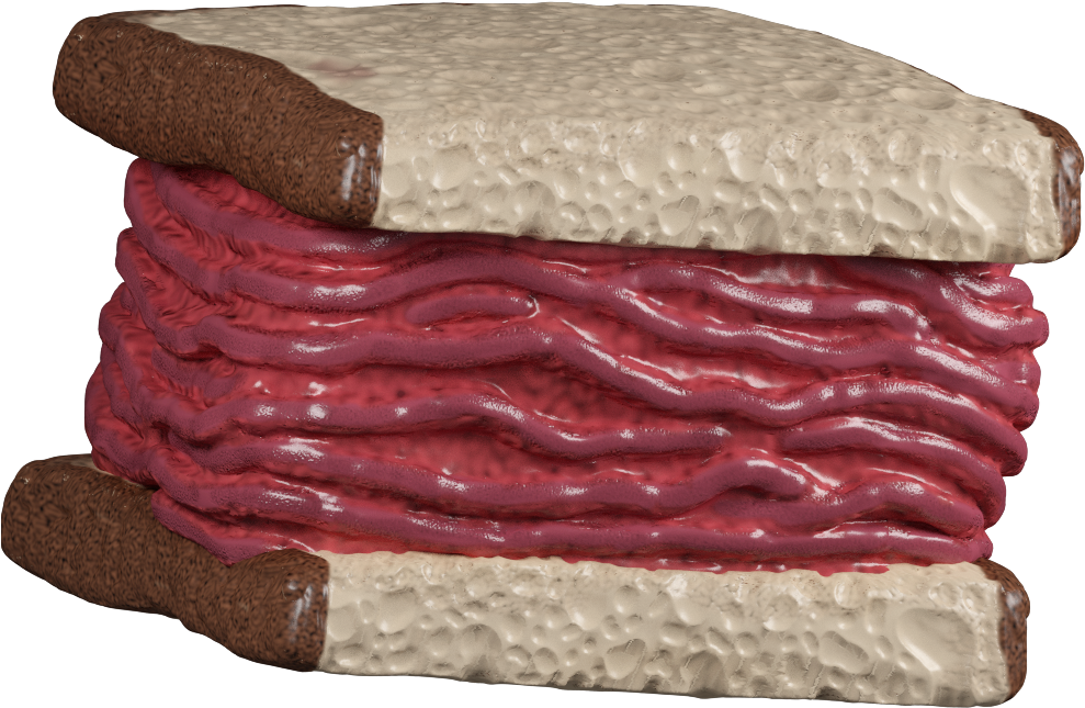 Pastrami Sandwich (1000x1000), Png Download