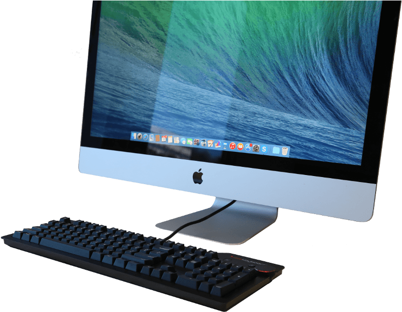 Das Keyboard 4 For Mac On Computer - Das Keyboard 4 Professional For Mac (1000x667), Png Download
