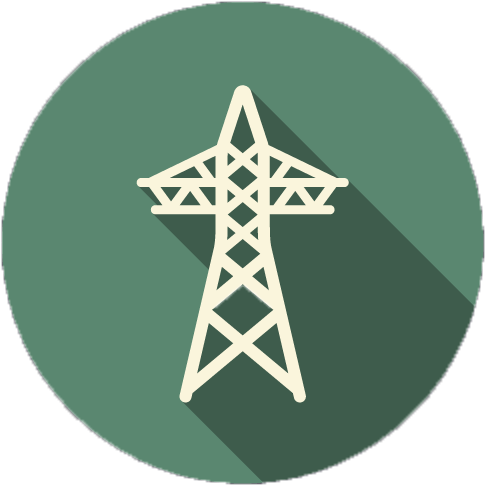 Utility Tower Icon - Icon (609x543), Png Download