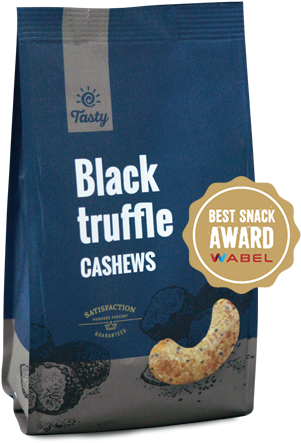 Black Truffle Cashews Tasty, 150 G - Tuber (347x527), Png Download