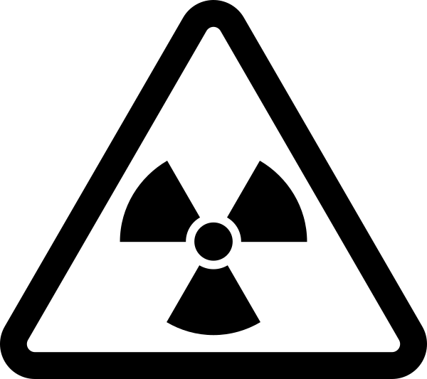 Radiation Warning Sign (600x533), Png Download