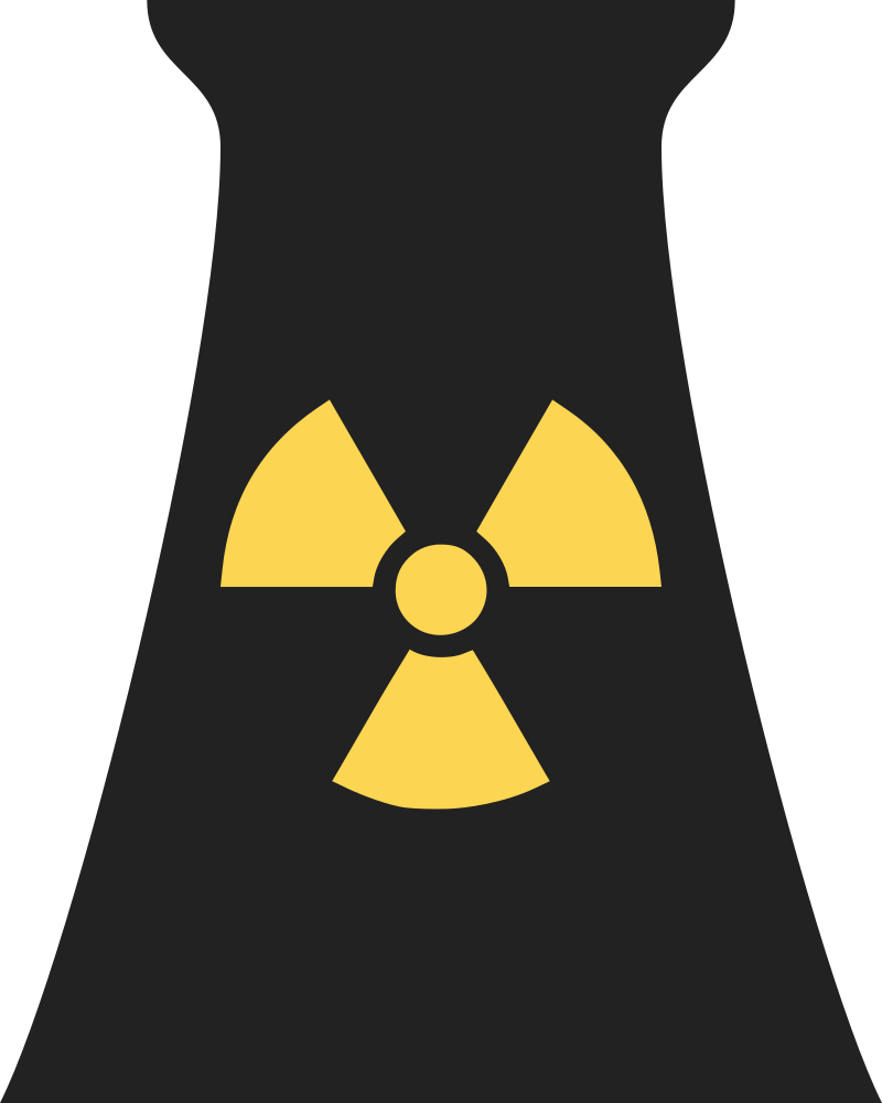 The Symbol 1 Of The Nuclear Power Plant - Nuclear Power Plant Png (640x800), Png Download