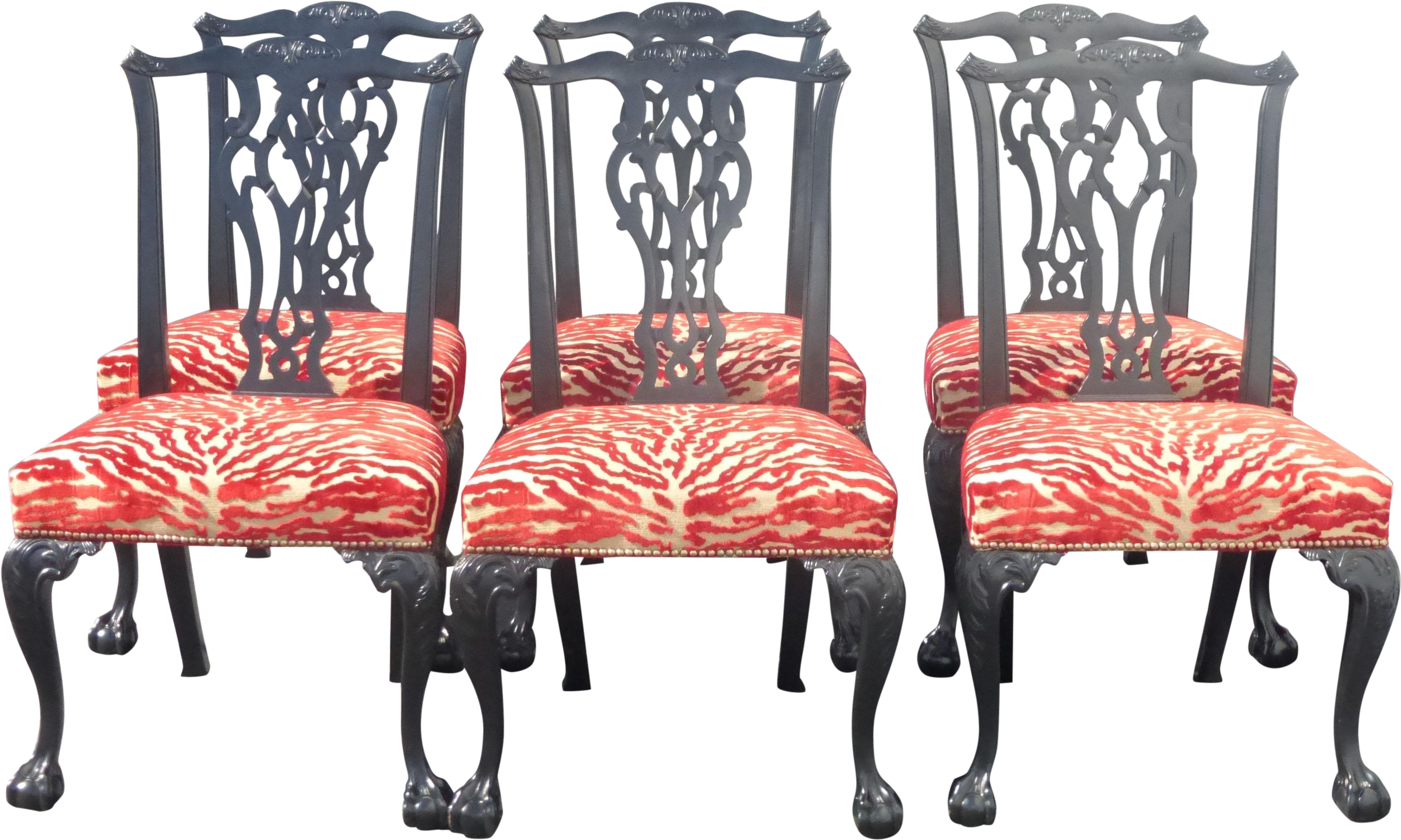 Bamboo Chippendale Chairs Chippendale Dining Chairs (2909x2077), Png Download