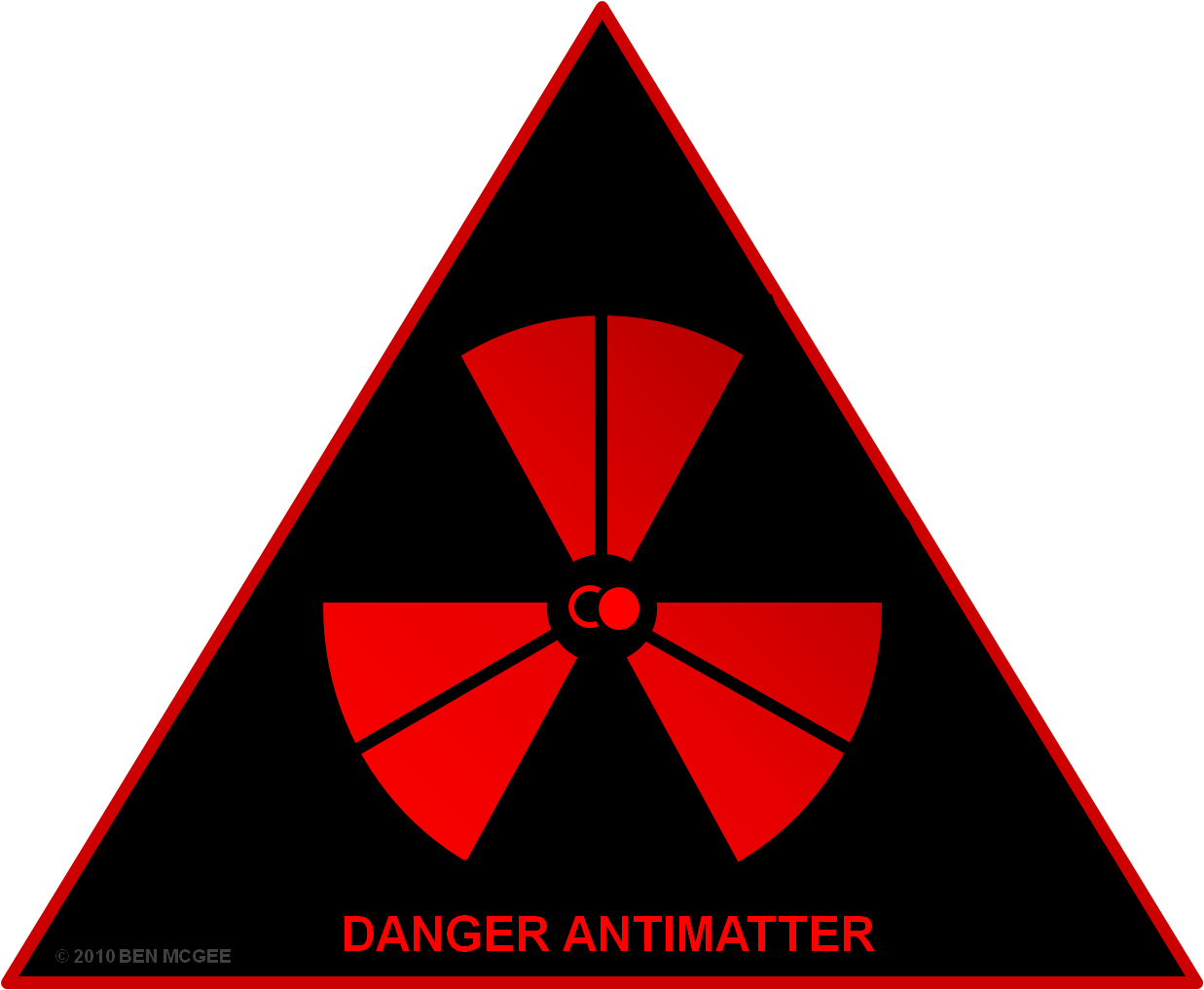 Jpg Royalty Free Stock Antimatter Symbol Finds Early - Antimatter Hazard Symbol (1237x1017), Png Download