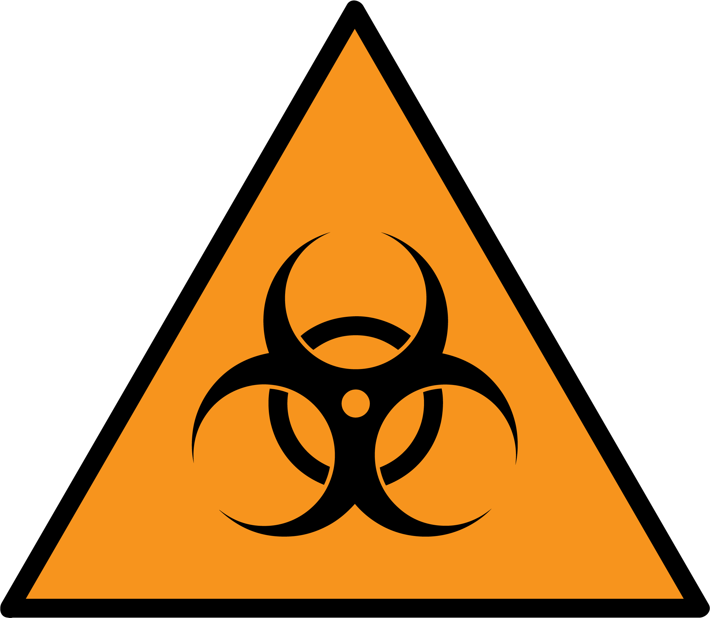 Biohazard Symbol Png B - Biohazard Symbol Orange (1870x1870), Png Download