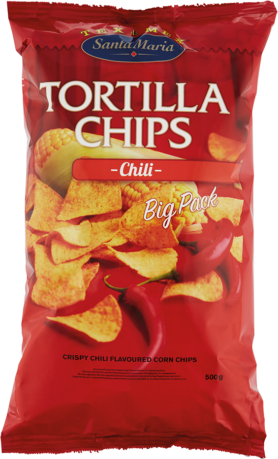 Tortilla Chips Chili - Santa Maria Tortilla Chips Salted 185g (960x960), Png Download