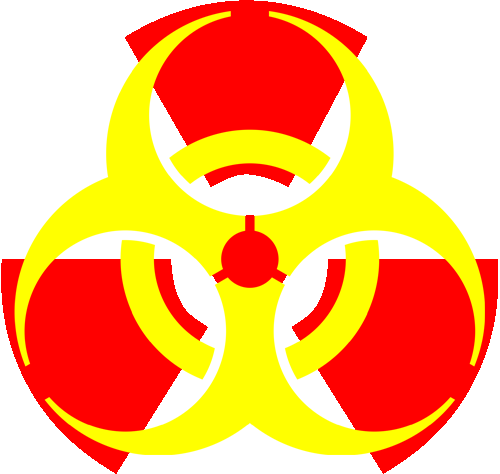 Nuclear Biohazard Combo Symbol Pictures, Images - Nuclear Symbol Transparent (500x474), Png Download