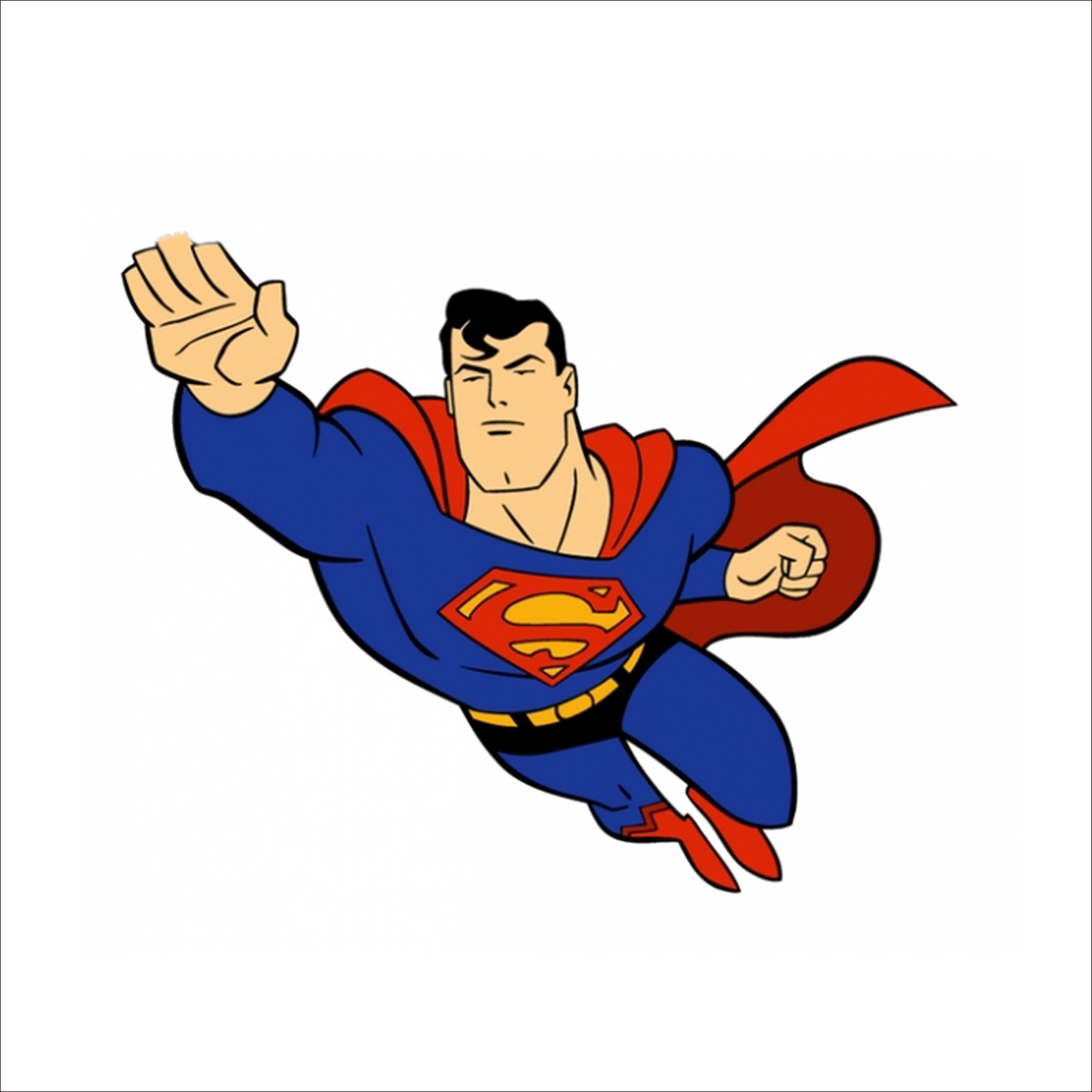 Superman Clip Cartoon Graphic Transparent - Superman Clipart (1773x1773), Png Download