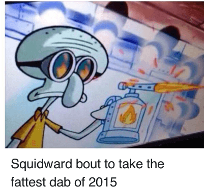 The Dab, Squidward, And Dab - Squidward Taking A Dab (400x389), Png Download