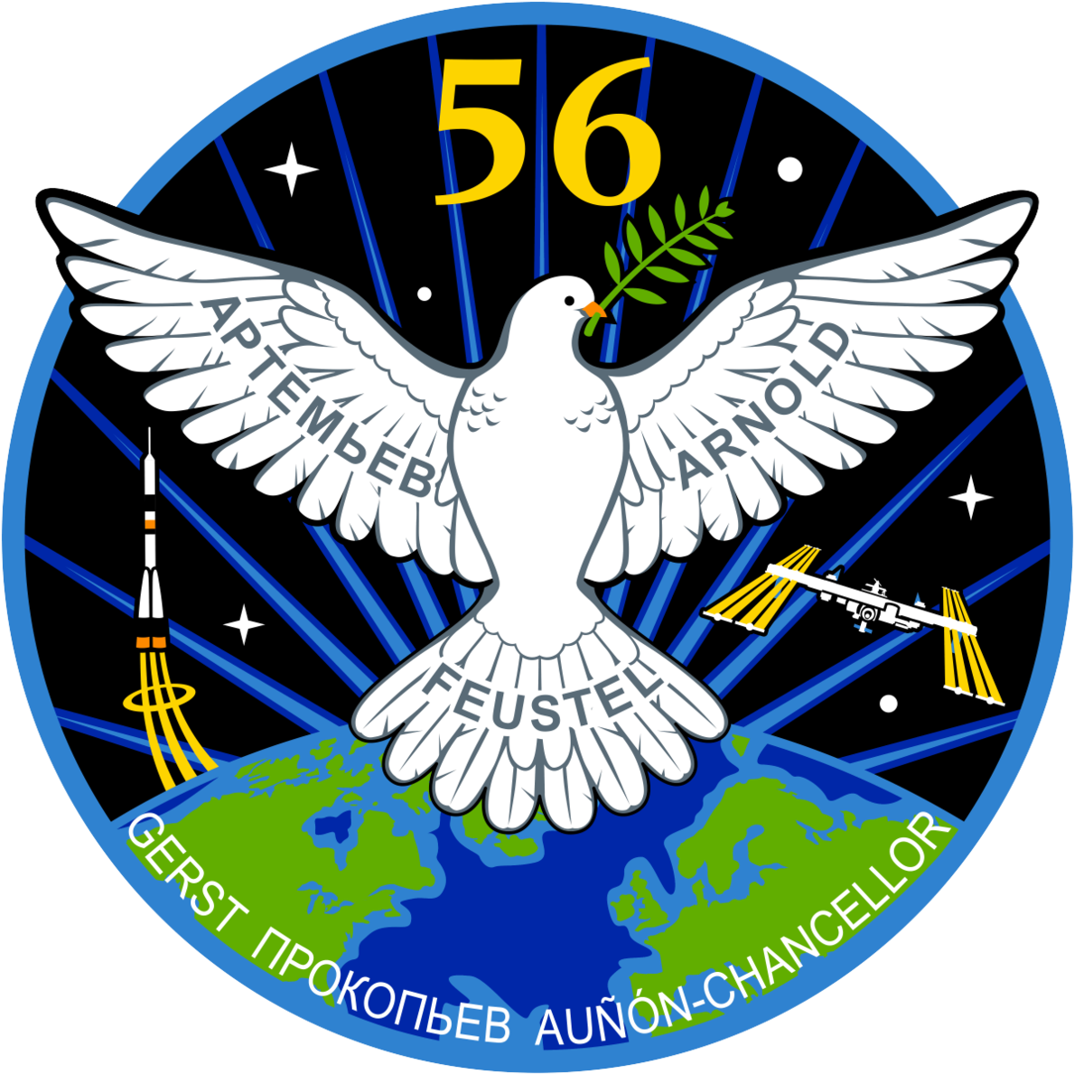 Health, Physics Research During Preps For Spacewalk - Expedition 56 Patch (1200x1200), Png Download